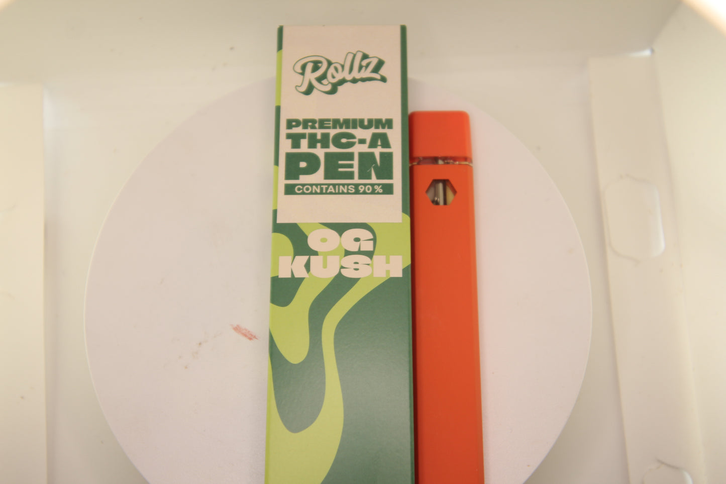 Rollz Brand 99% Hemp-Derived THCa Vape – O.G Kush (2ml Disposable)