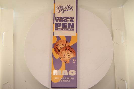 Rollz Brand 99% Hemp-Derived THCa Vape – Miracle Alien Cookies (M.A.C) | 2ml Disposable