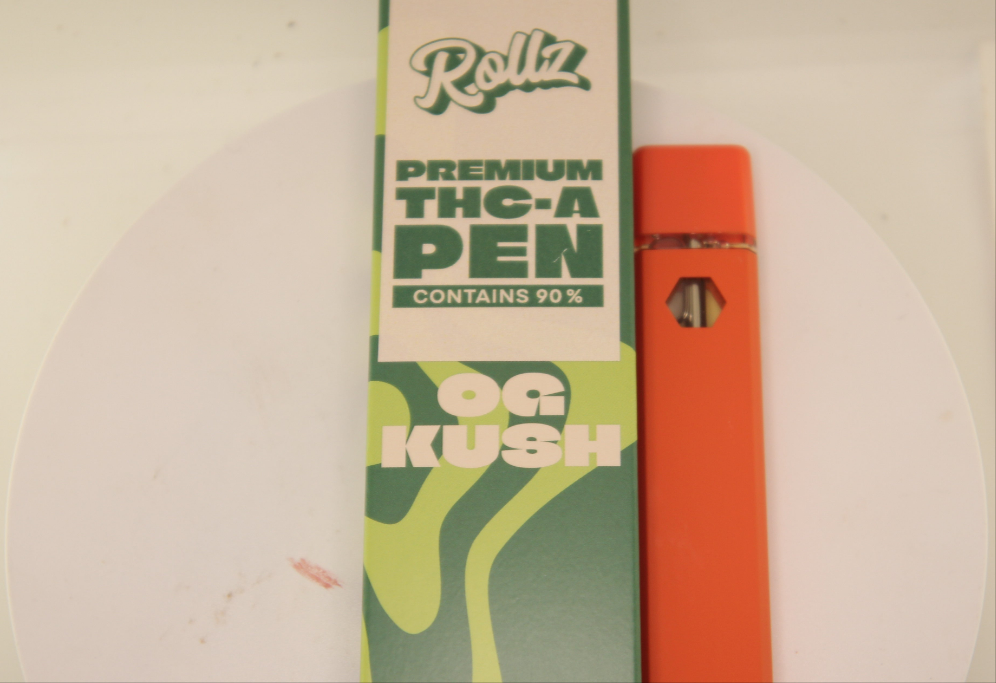 Rollz Brand 99% Hemp-Derived THCa Vape – O.G Kush (2ml Disposable)