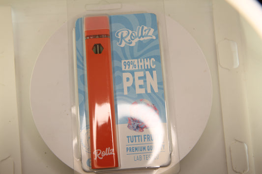 Rollz Brand 99% Hemp-Derived HHC Vape – Tutti Frutti (2ml Disposable)