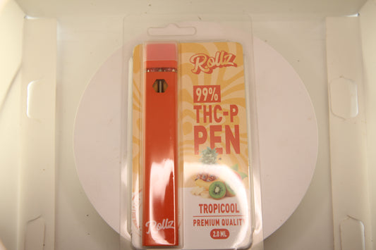 Rollz Brand 99% Hemp-Derived THCP Vape – Tropicool (2ml Disposable)