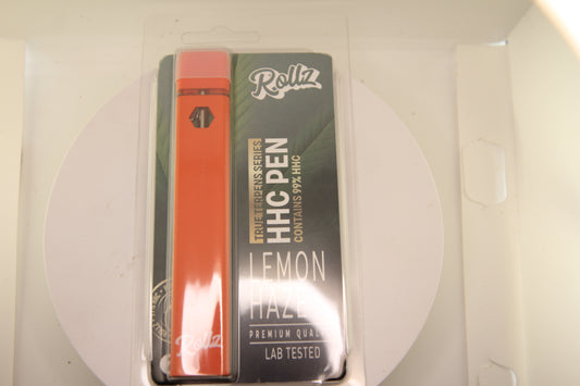 Rollz Brand Lemon Haze 99% Hemp-Derived HHC Vape – 2ml Disposable