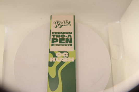 Rollz Brand 99% Hemp-Derived THCa Vape – O.G Kush (2ml Disposable)