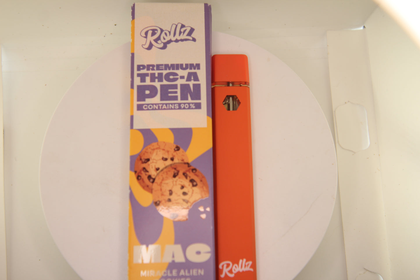 Rollz Brand 99% Hemp-Derived THCa Vape – Miracle Alien Cookies (M.A.C) | 2ml Disposable