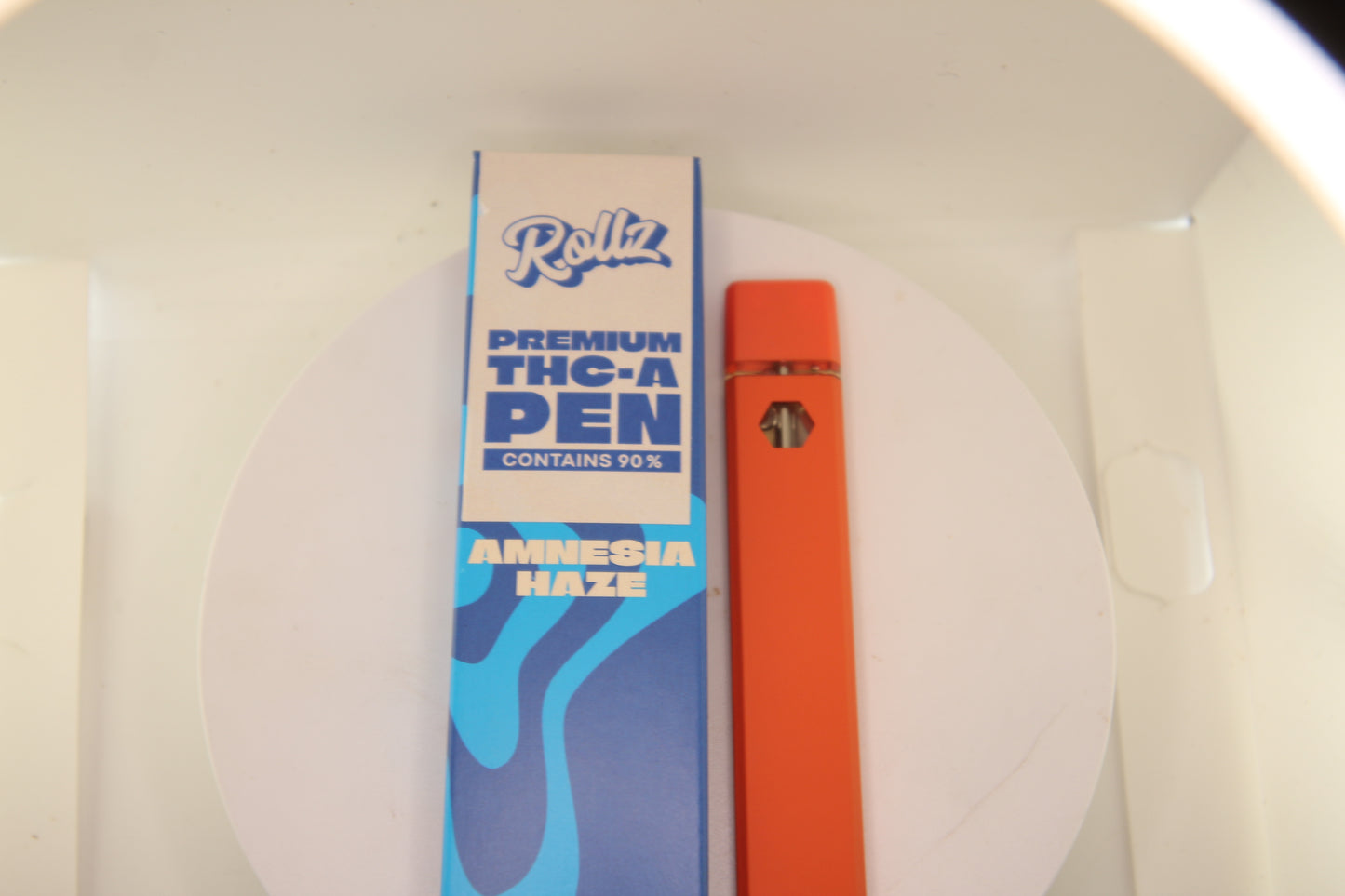 Rollz Brand 99% Hemp-Derived THCa Vape – Amnesia Haze (2ml Disposable)